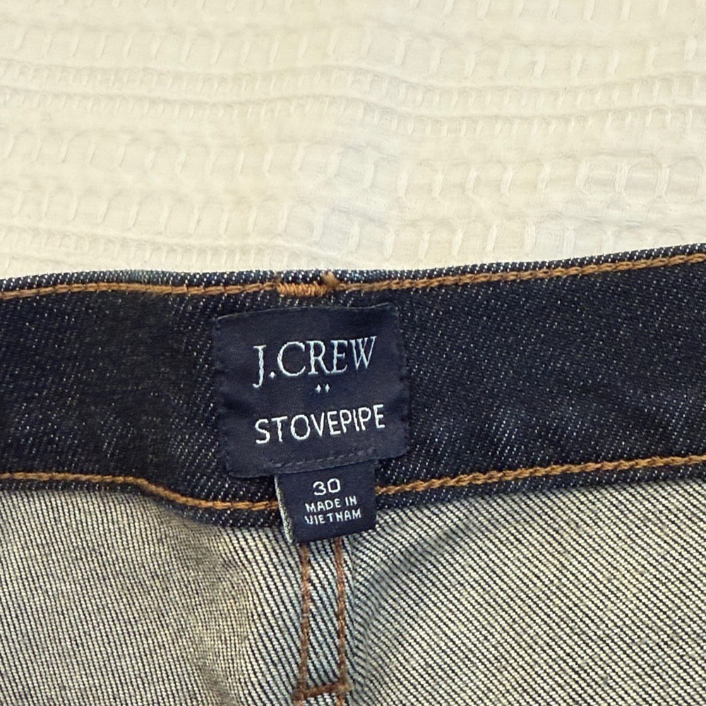 J. Crew Women’s Dark Blue Straight Jeans “Stovepipe” - Picture 2 of 3